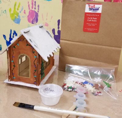 Wooden Gingerbread House Kit.