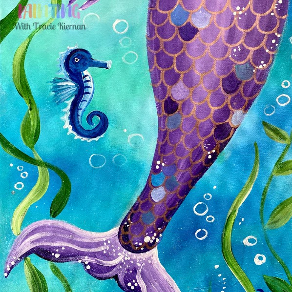 Parent/Child Mermaid Tail Canvas