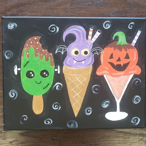 Parent/Child Halloween Canvas