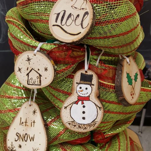 Wood Burning Ornaments