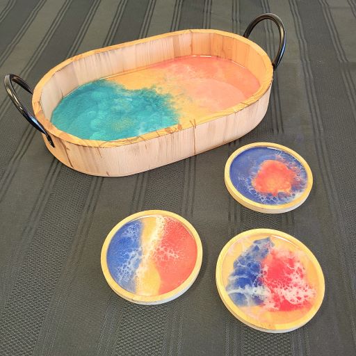 Resin Trays and Coasters Class