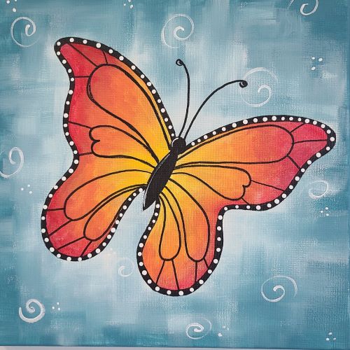 Parent/Child Butterfly Canvas