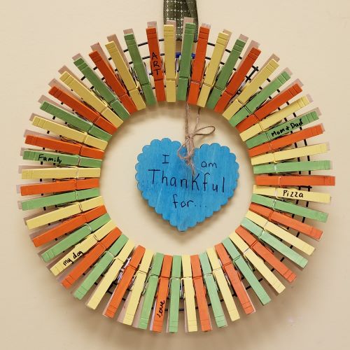 Family Friday Thankful Wreath